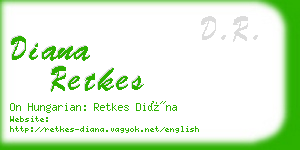 diana retkes business card